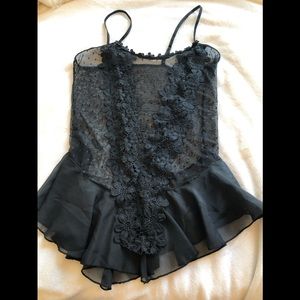Sexy sheer black babydoll (no bottoms)